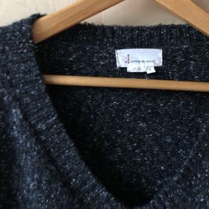 Long-sleeve v-neck sweater
